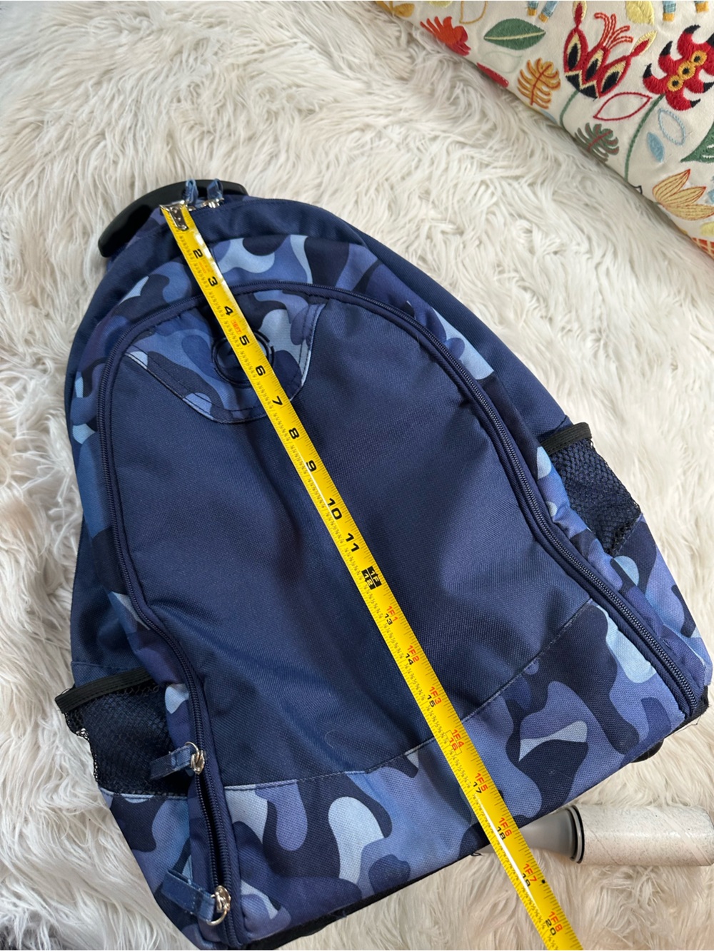 M-88 • Blue Camouflage Rolling Backpack - Picture 9 of 15
